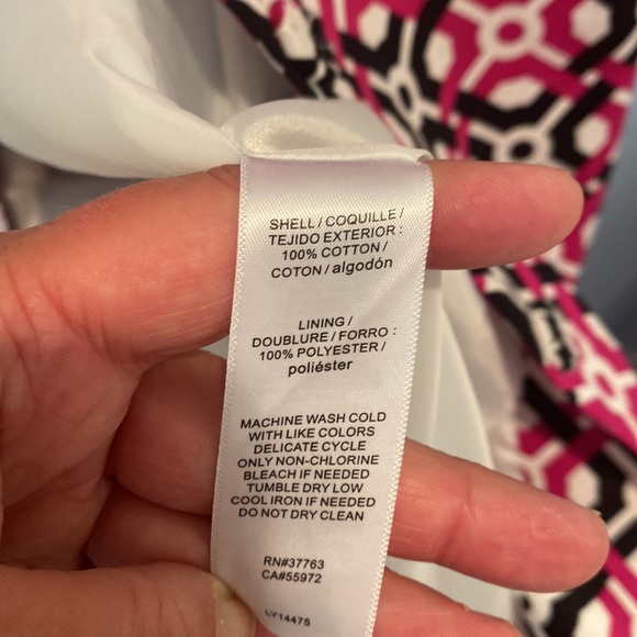 Laundry by Shelli Segal pink/black/white jacket size 12 - Picture 5 of 5